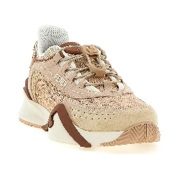 Multicolor Polyamide Athletic Sneakers