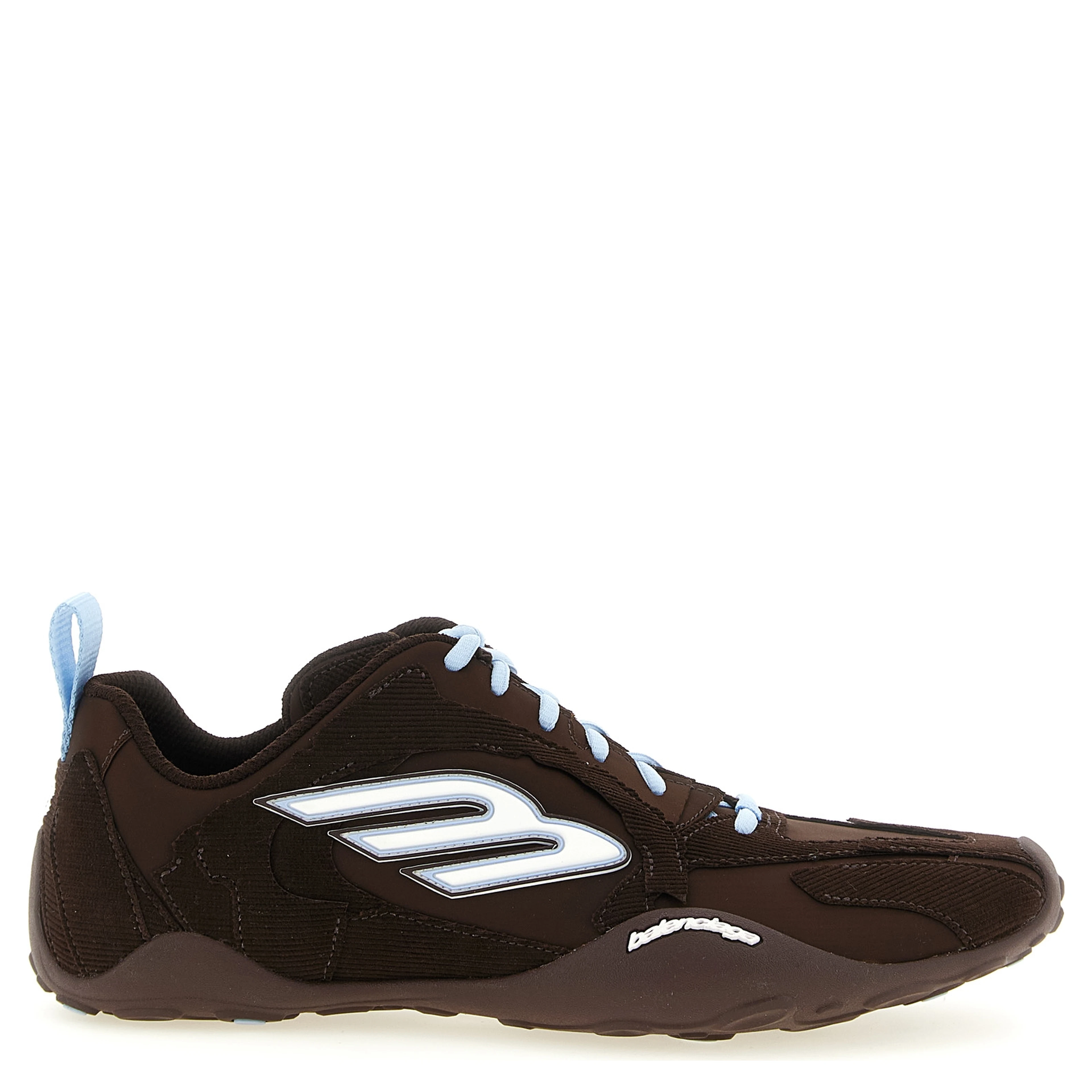 Brown Polyester Athletic Sneakers