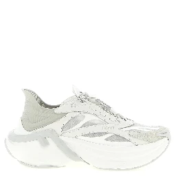 Gray Calfskin Athletic Sneakers