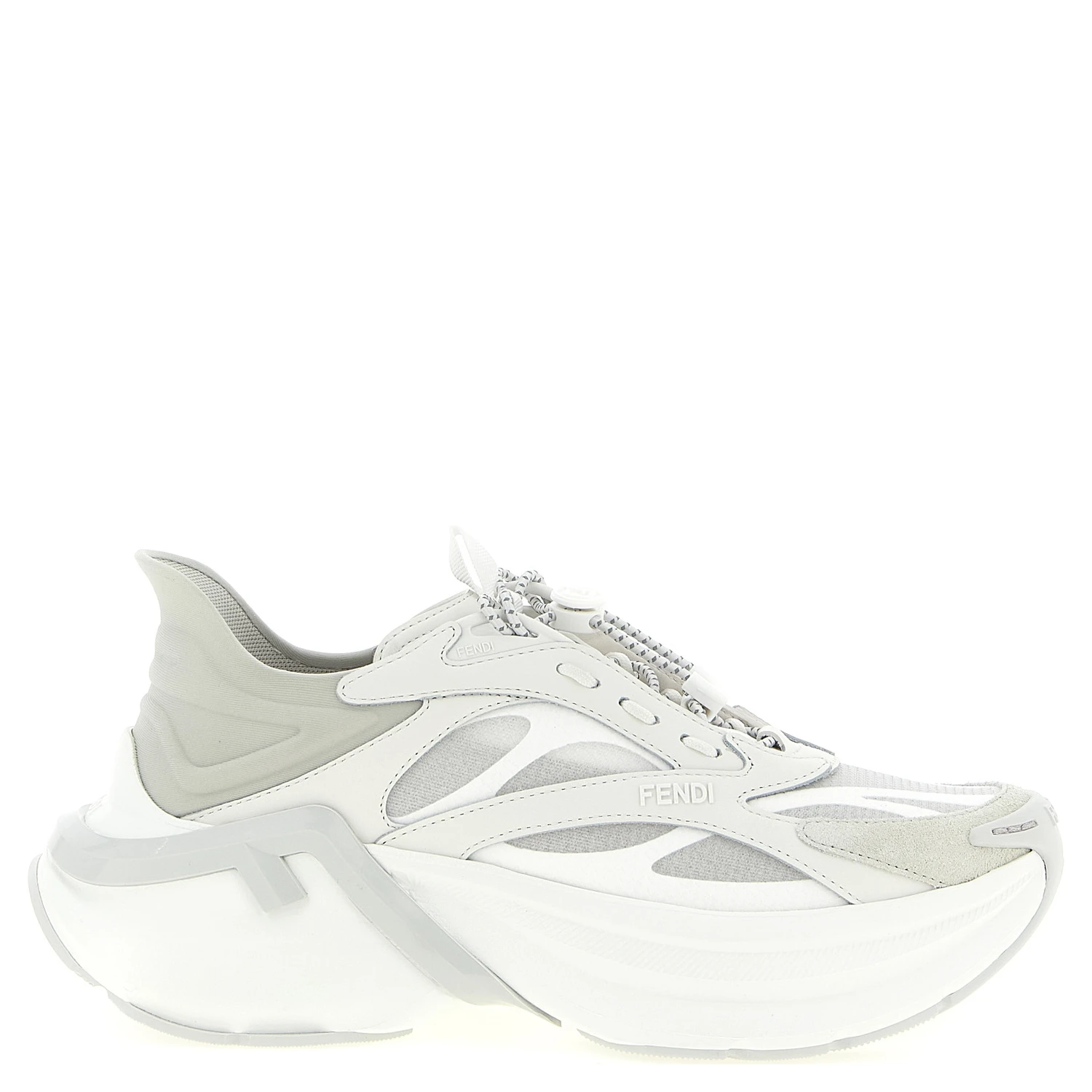 Gray Calfskin Athletic Sneakers