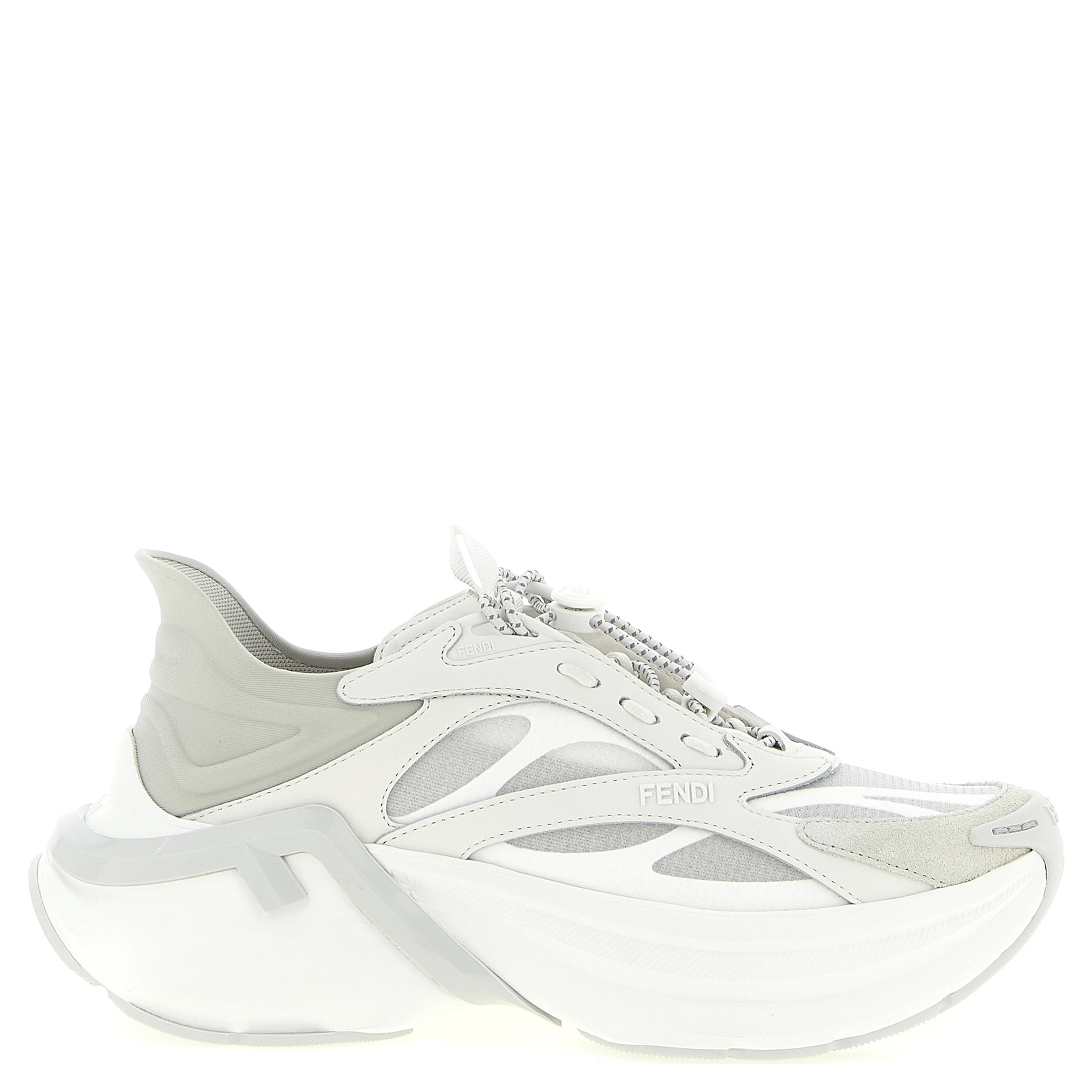 Gray Calfskin Athletic Sneakers