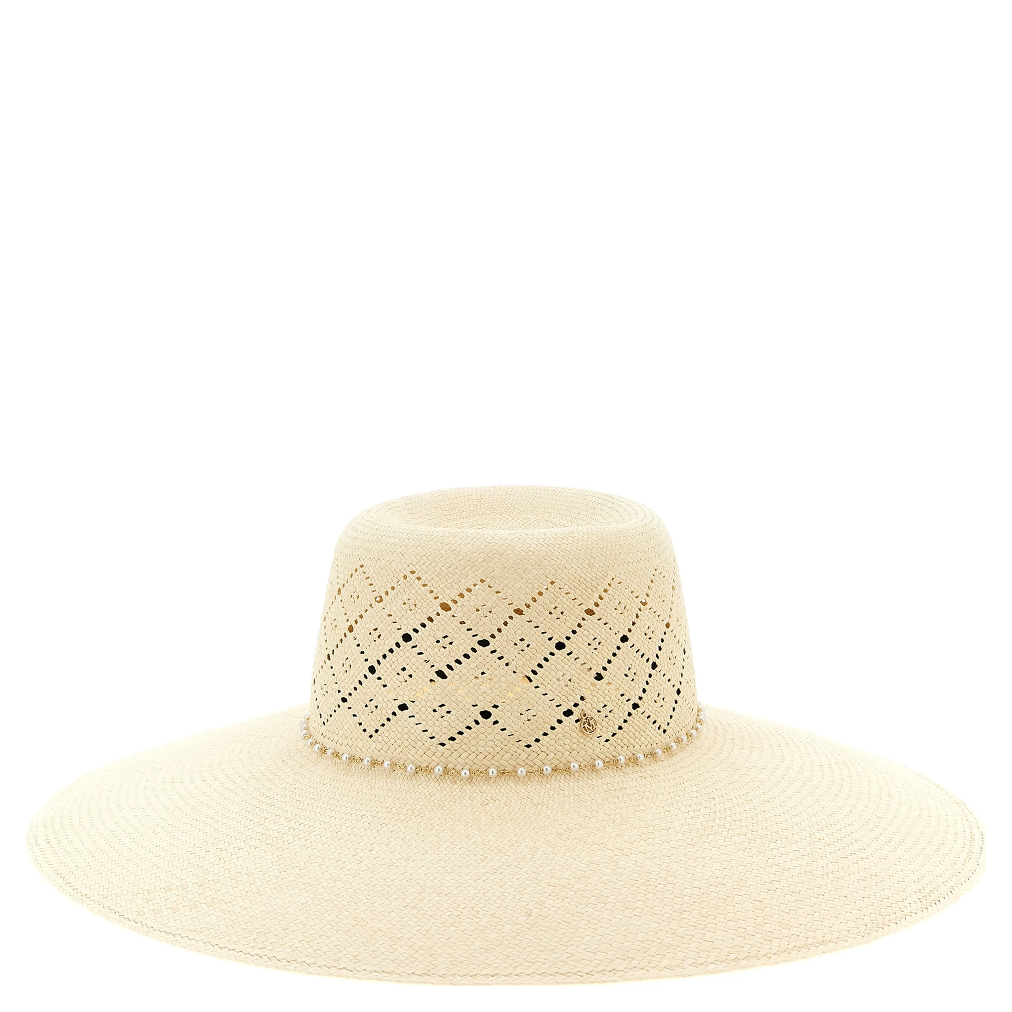 Beige Fabric Sunhat