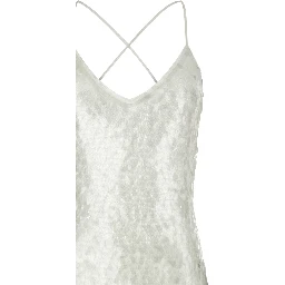White Polyamide Long Dress