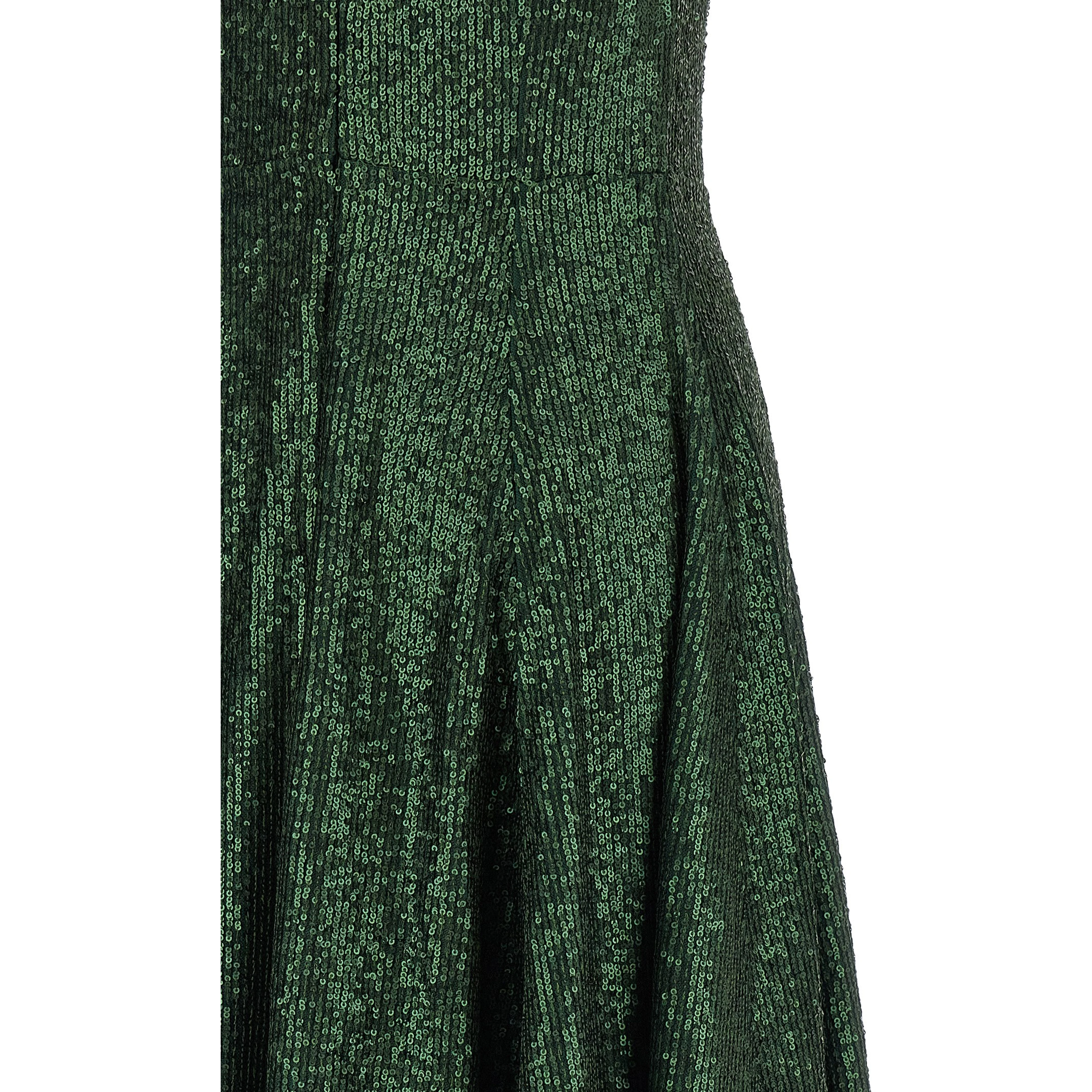 Bicolor Polyester Long Dress