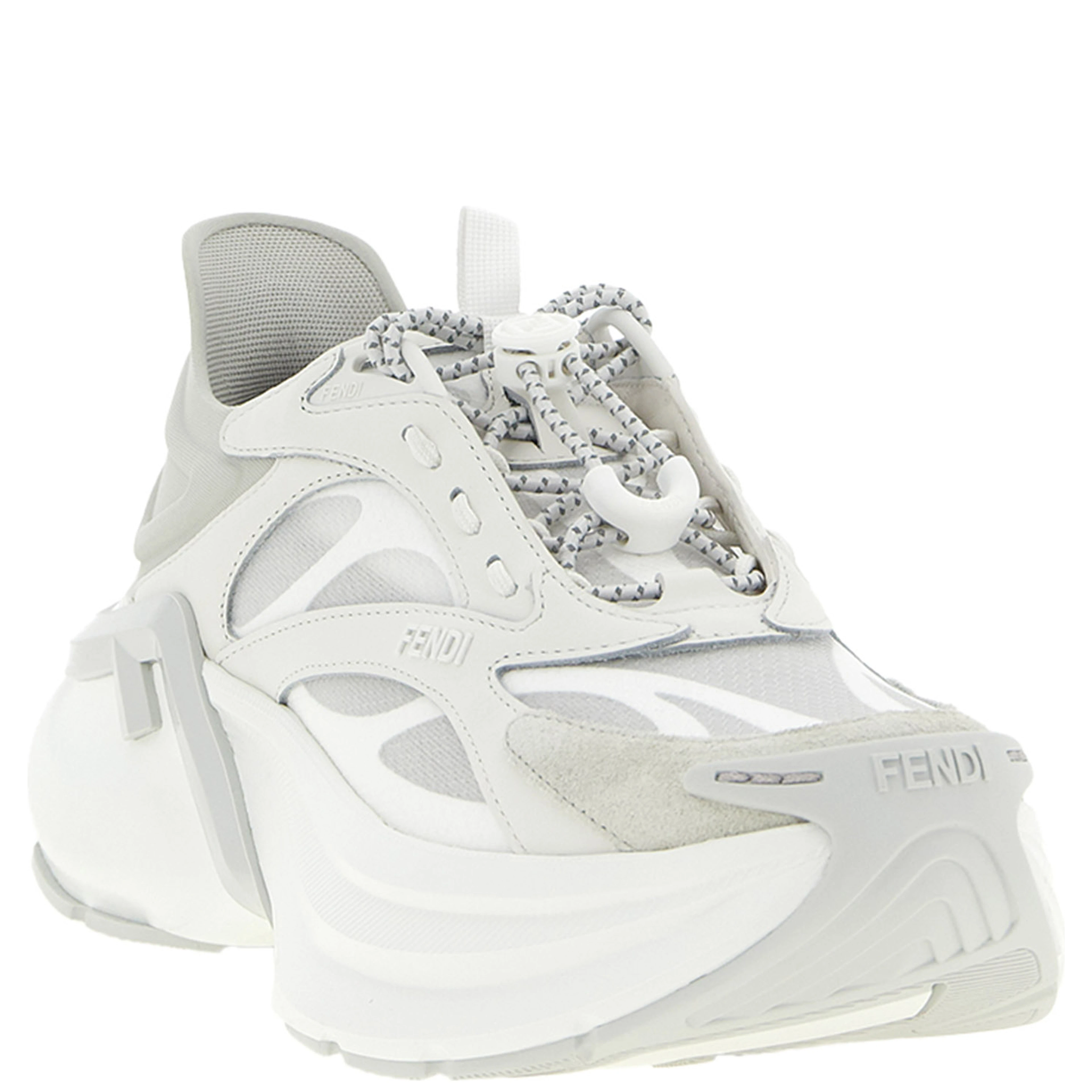 Gray Calfskin Athletic Sneakers