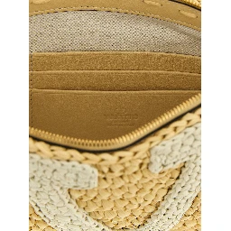 White Viscose Clutch Bag