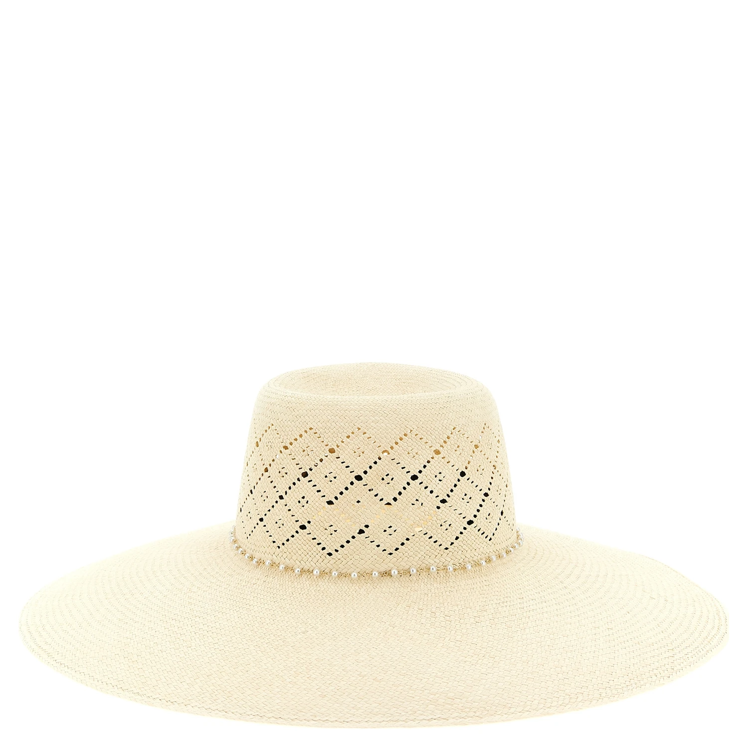 Beige Fabric Sunhat