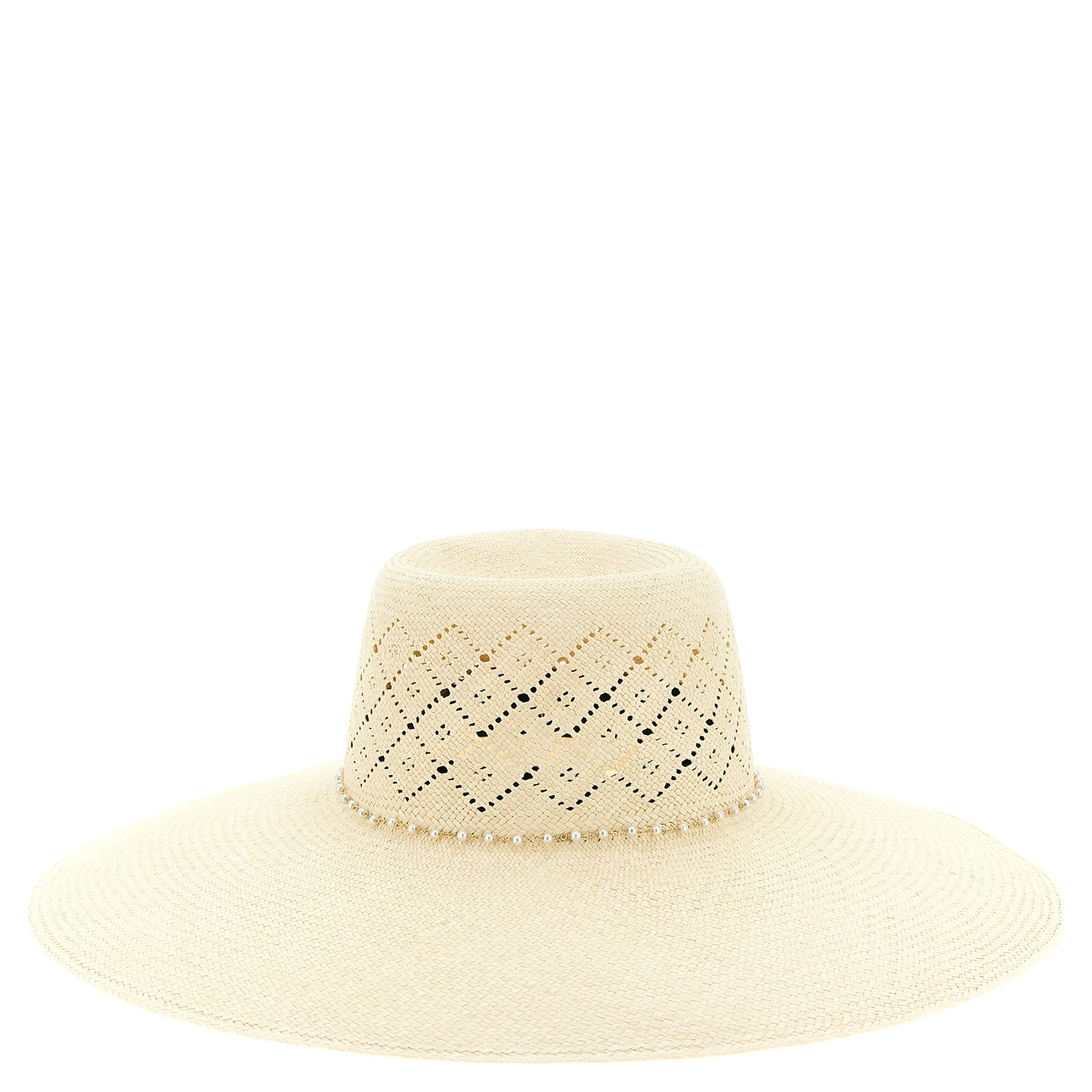Beige Fabric Sunhat