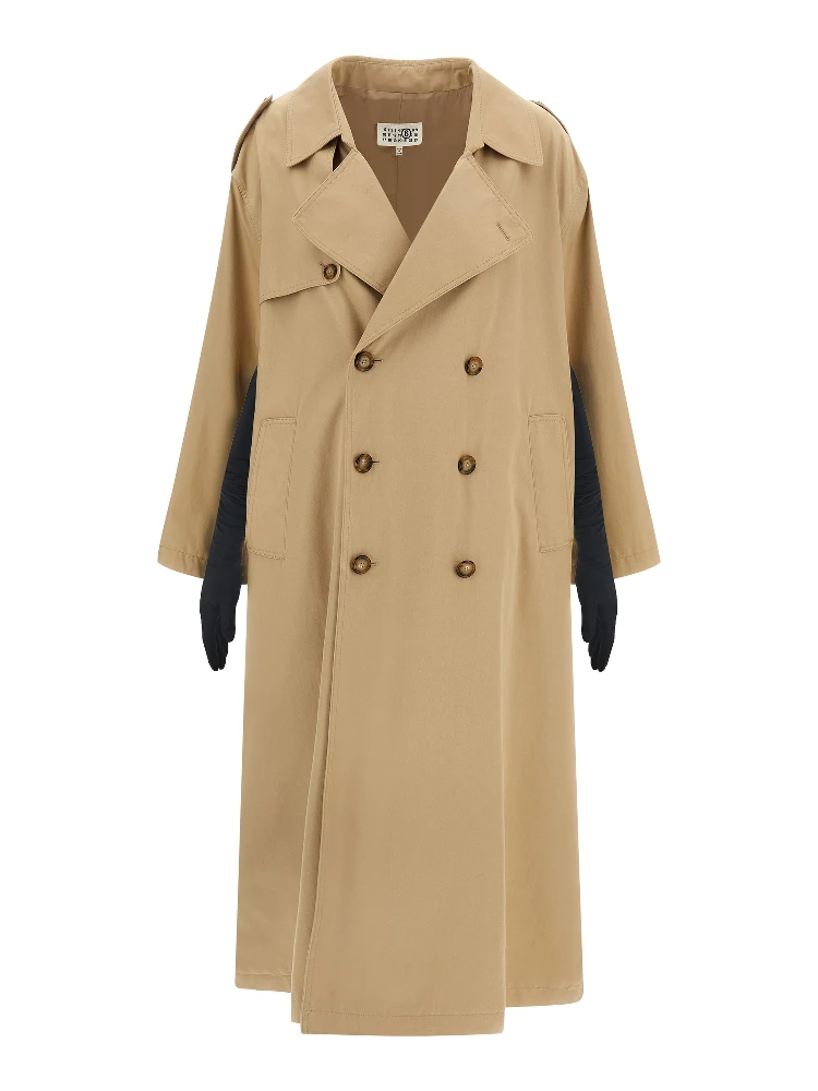 Beige Cotton Coat alternative