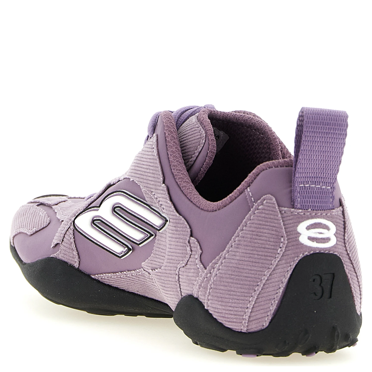 Purple Polyester Athletic Sneakers