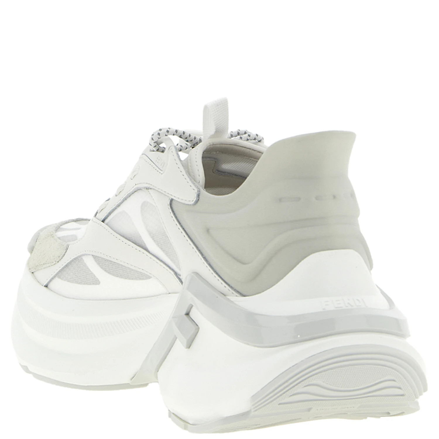 Gray Calfskin Athletic Sneakers