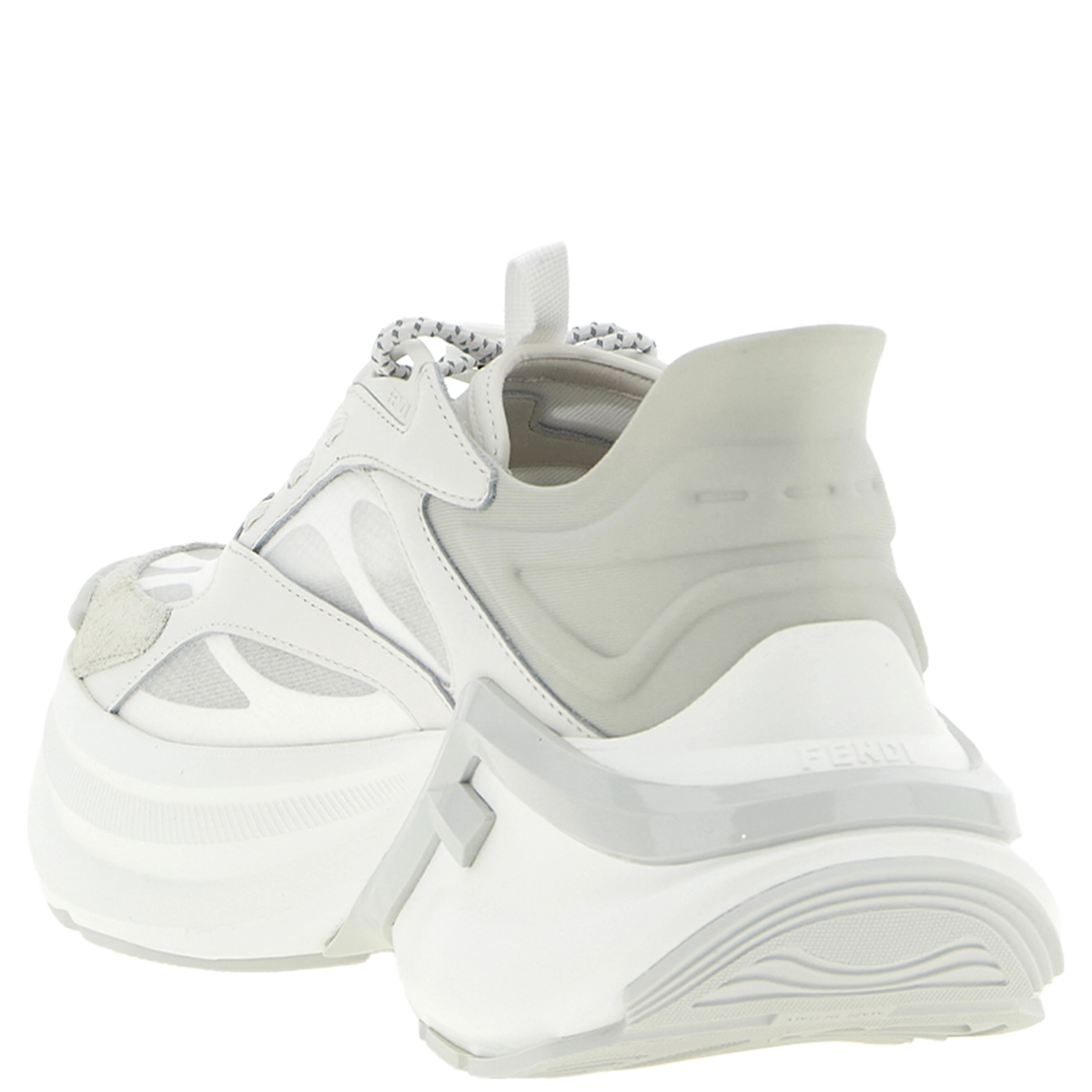 Gray Calfskin Athletic Sneakers