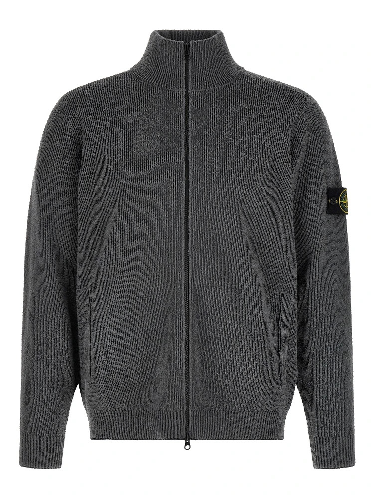 Gray Cotton Cardigan