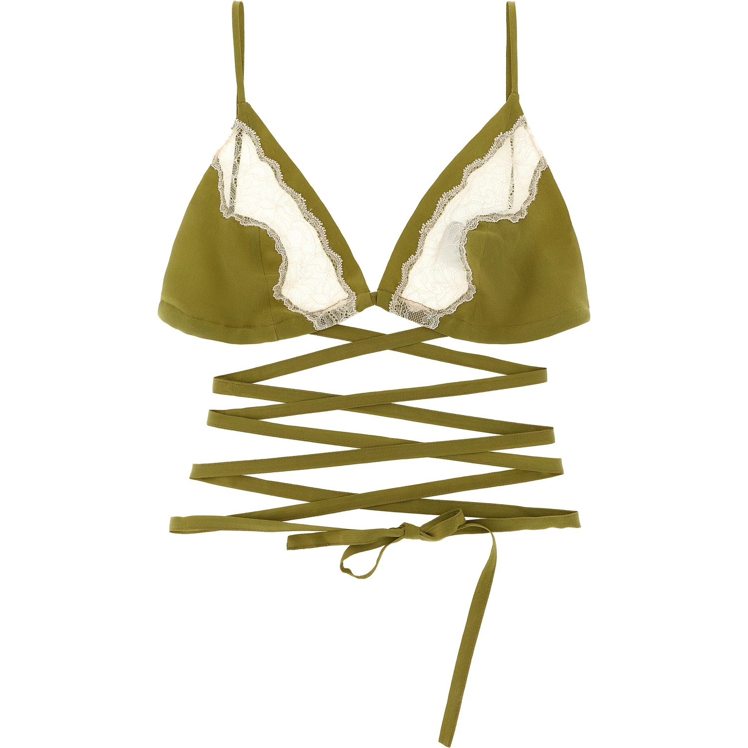 Bicolor Silk Bra