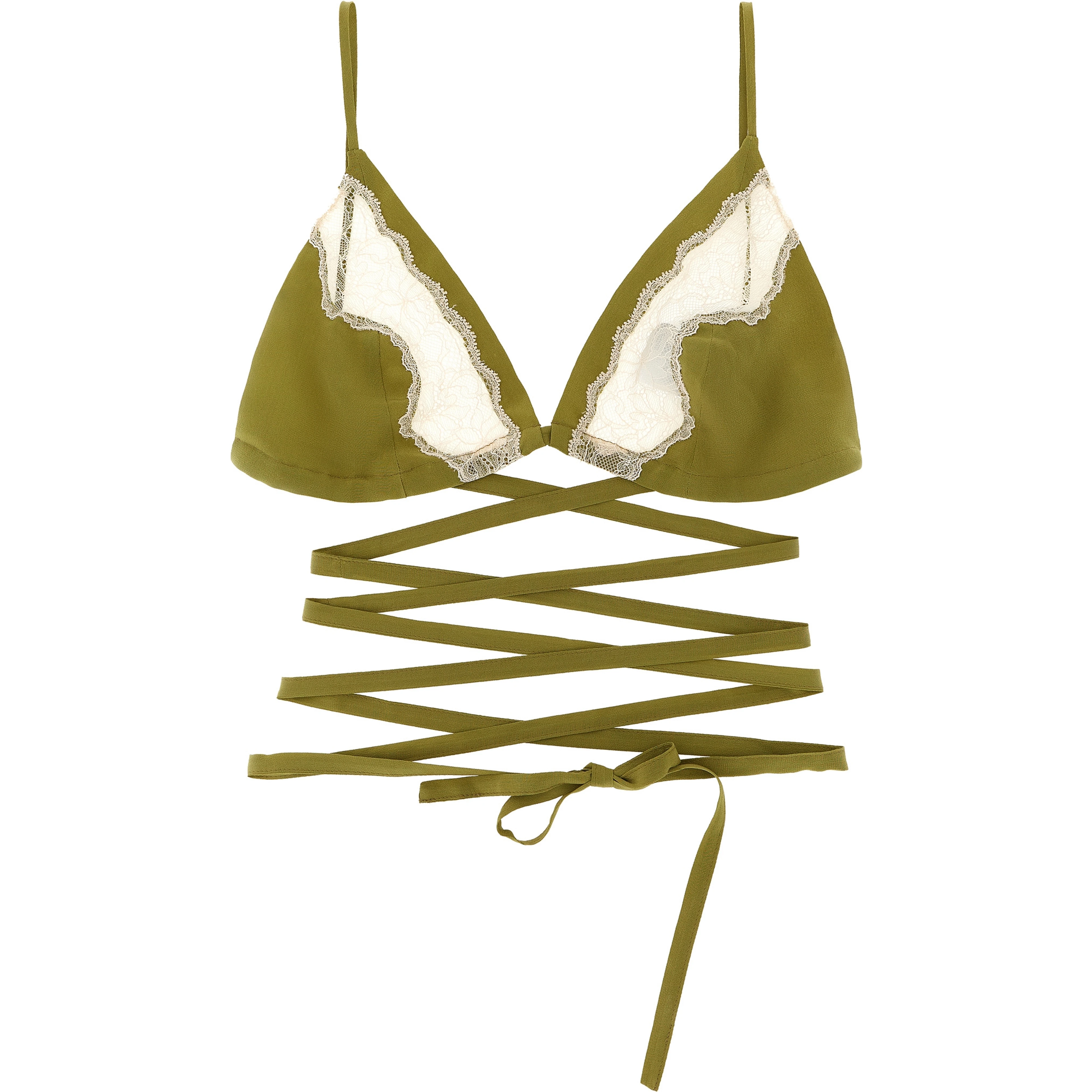 Bicolor Silk Bra