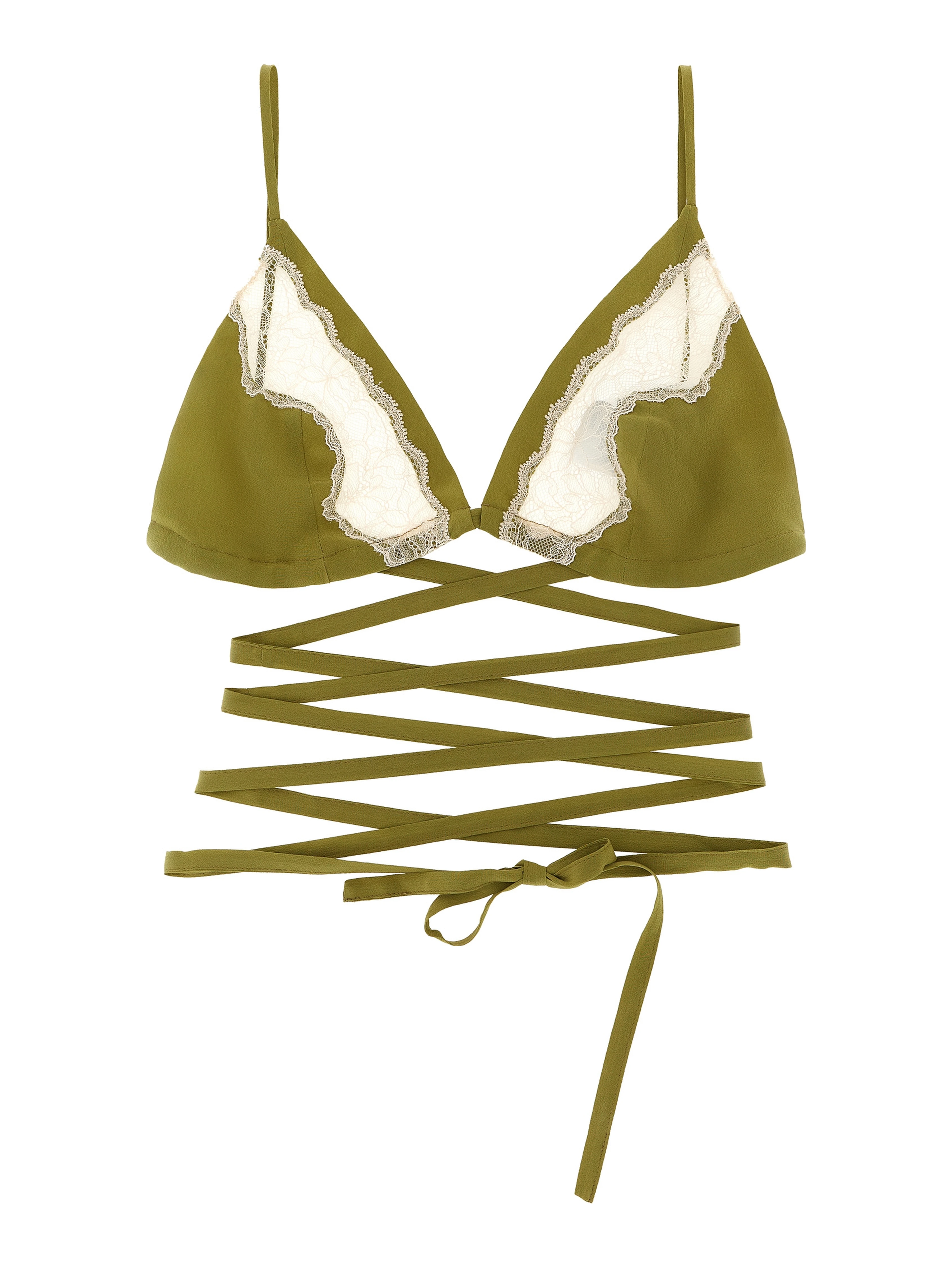Bicolor Silk Bra
