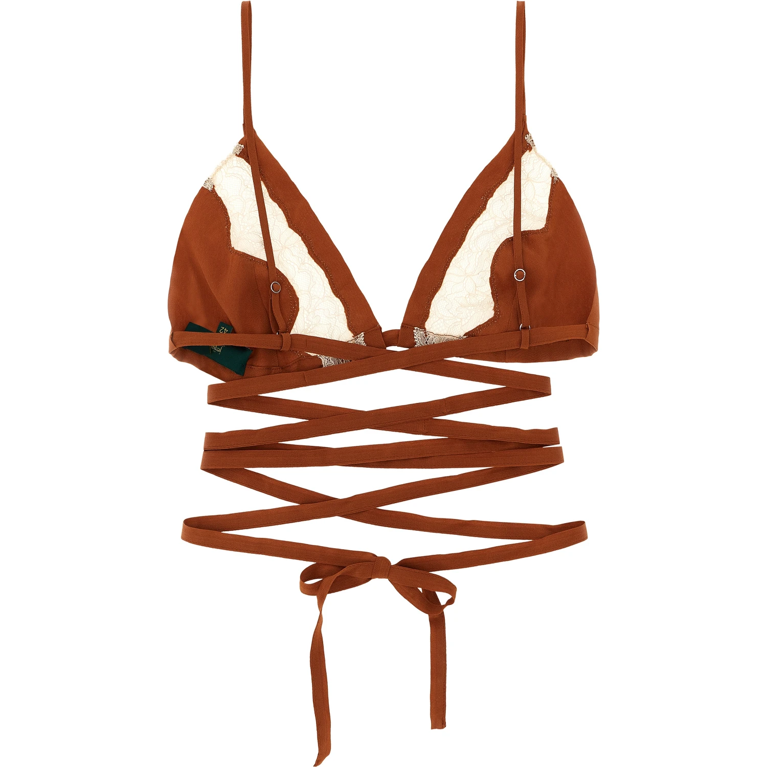 Brown Silk Bra