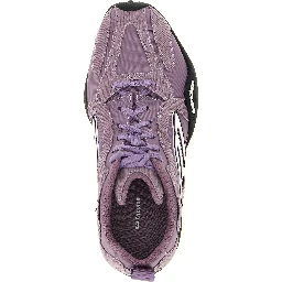 Purple Polyester Athletic Sneakers