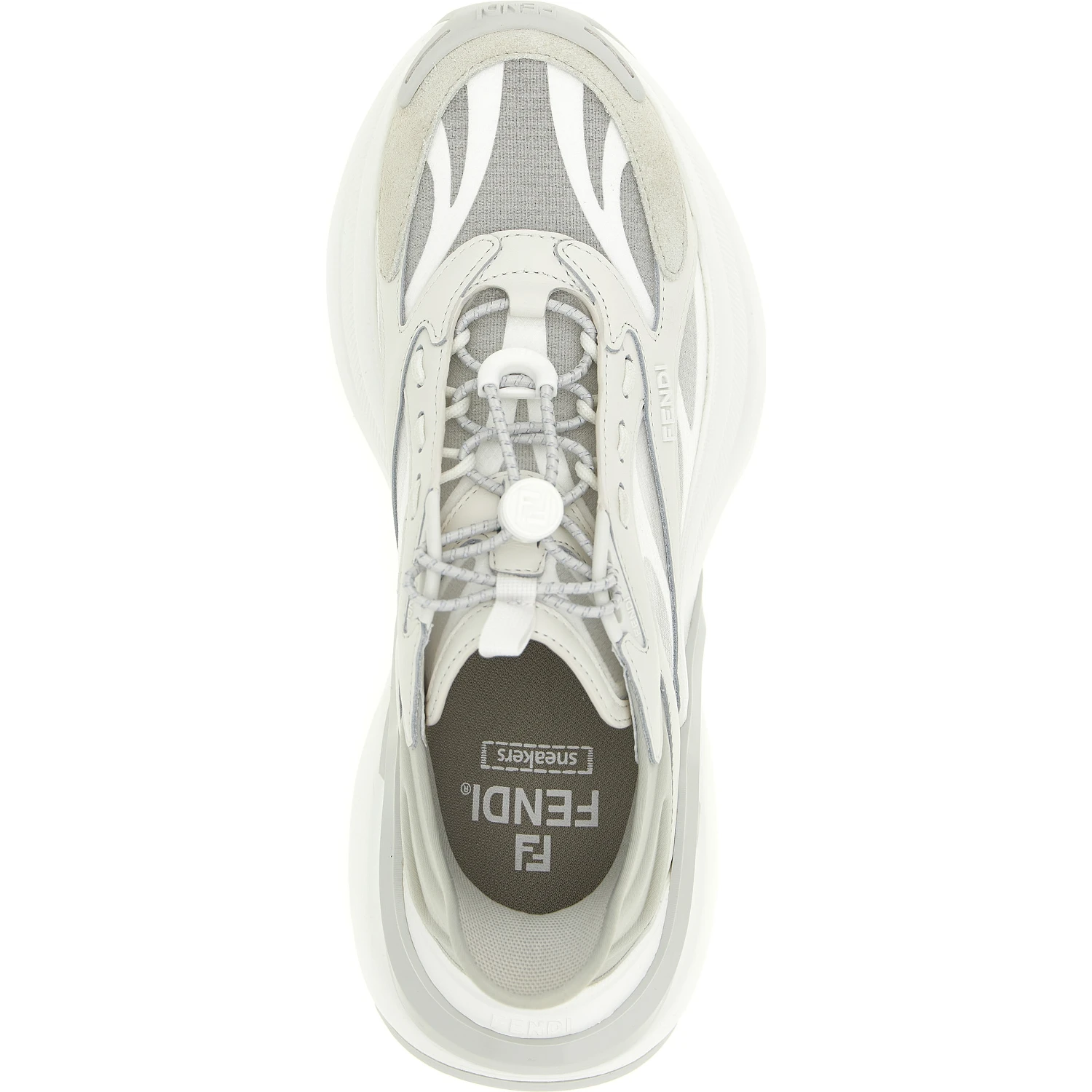 Gray Calfskin Athletic Sneakers