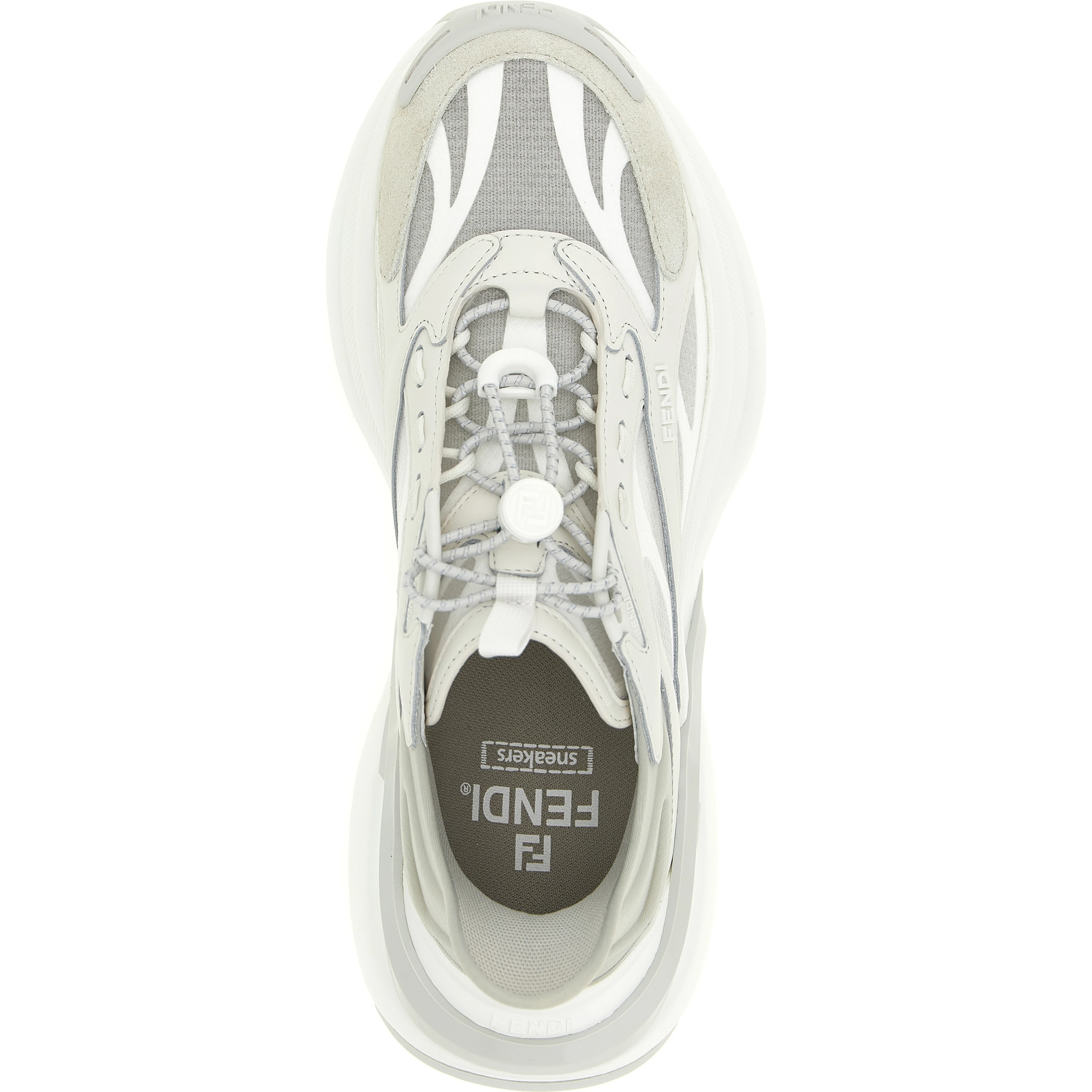 Gray Calfskin Athletic Sneakers