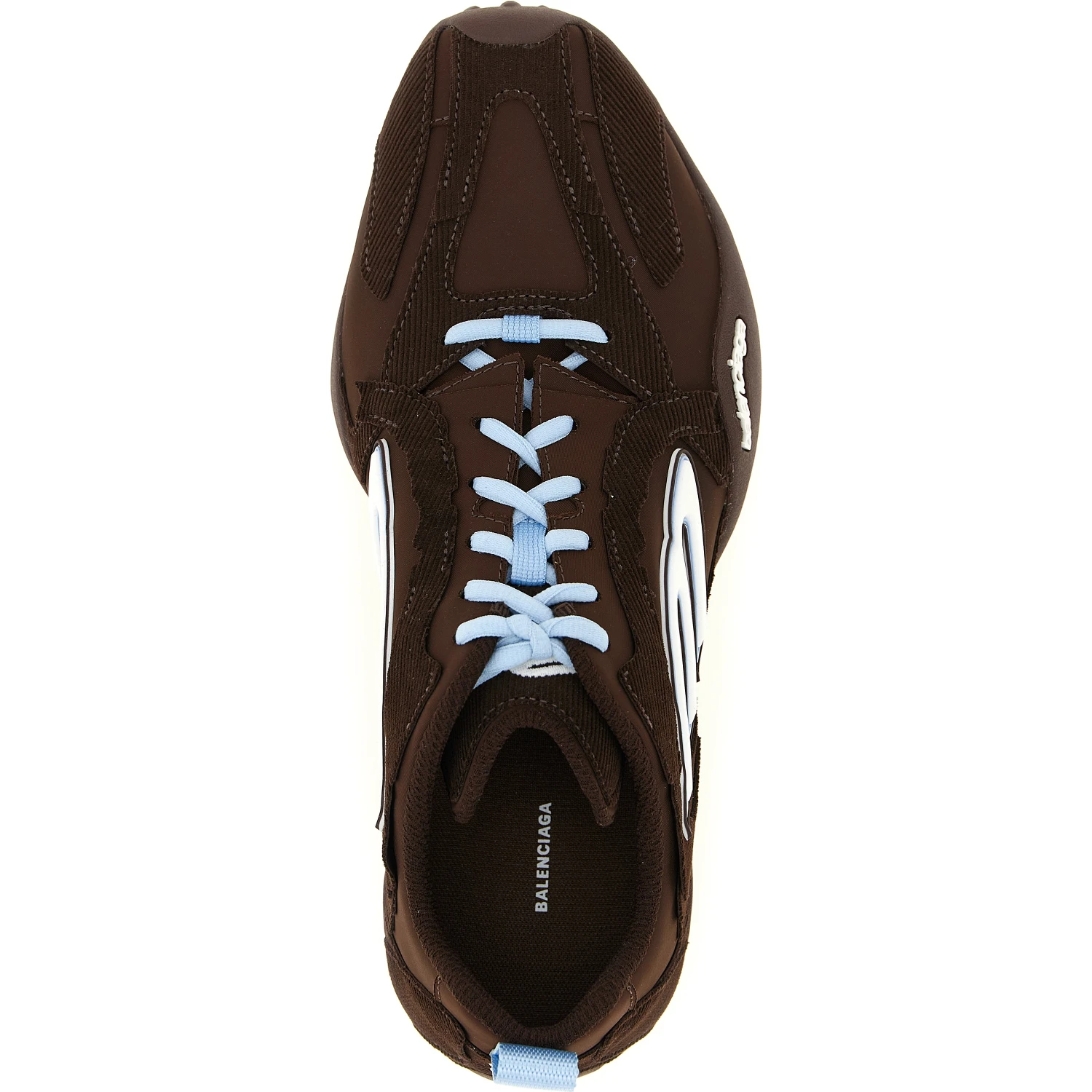 Brown Polyester Athletic Sneakers