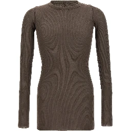 Gray Viscose T-Shirt