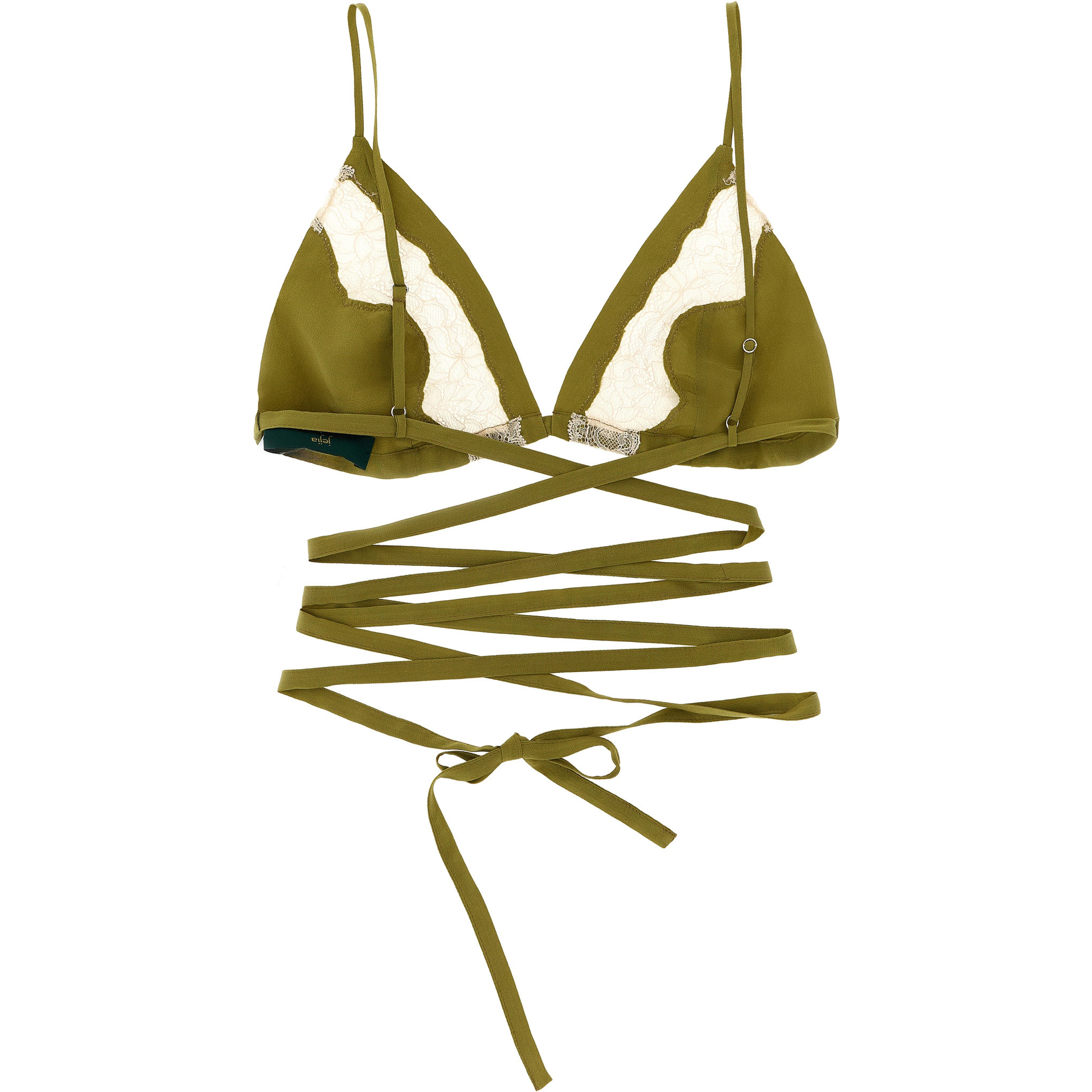 Bicolor Silk Bra