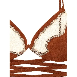Brown Silk Bra