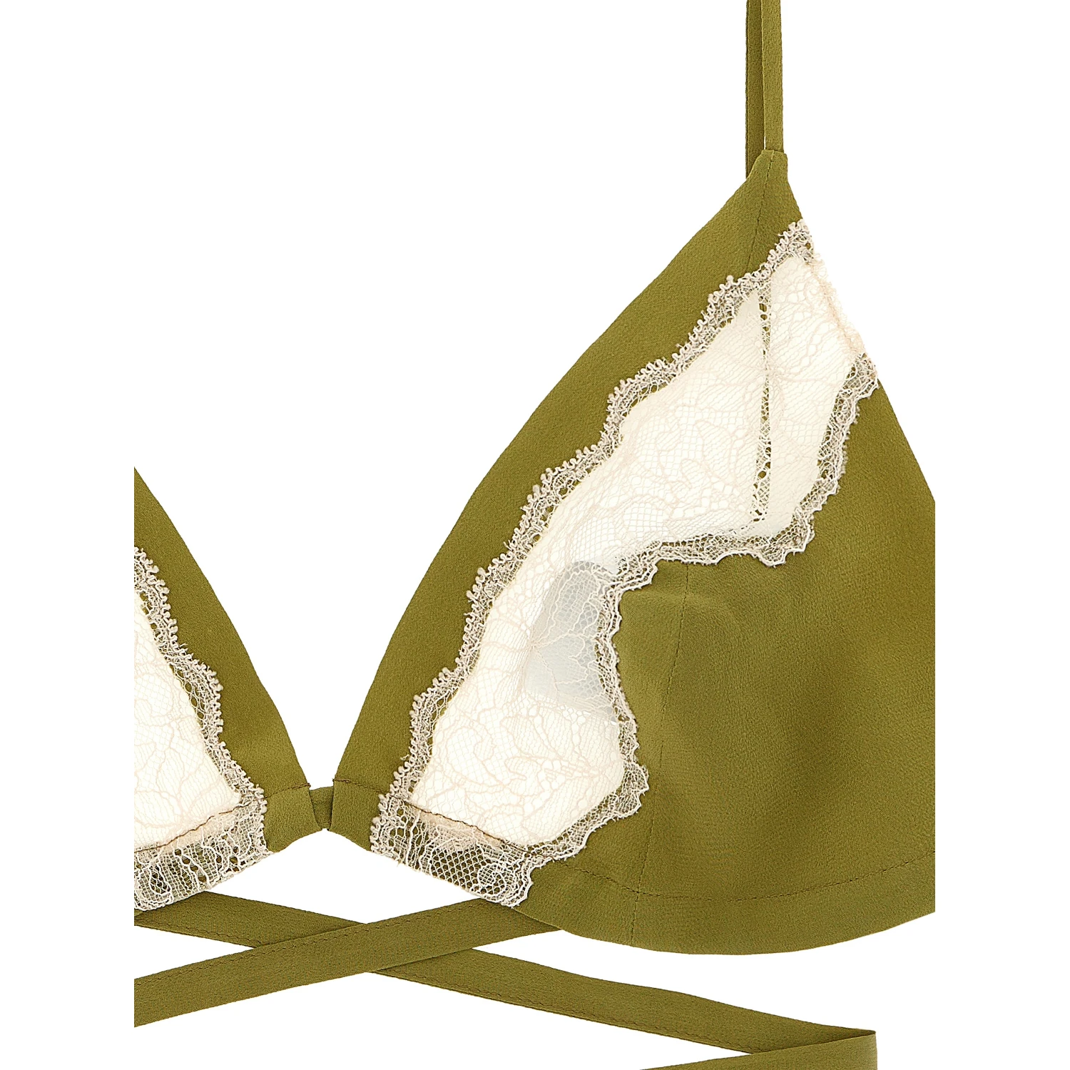 Bicolor Silk Bra