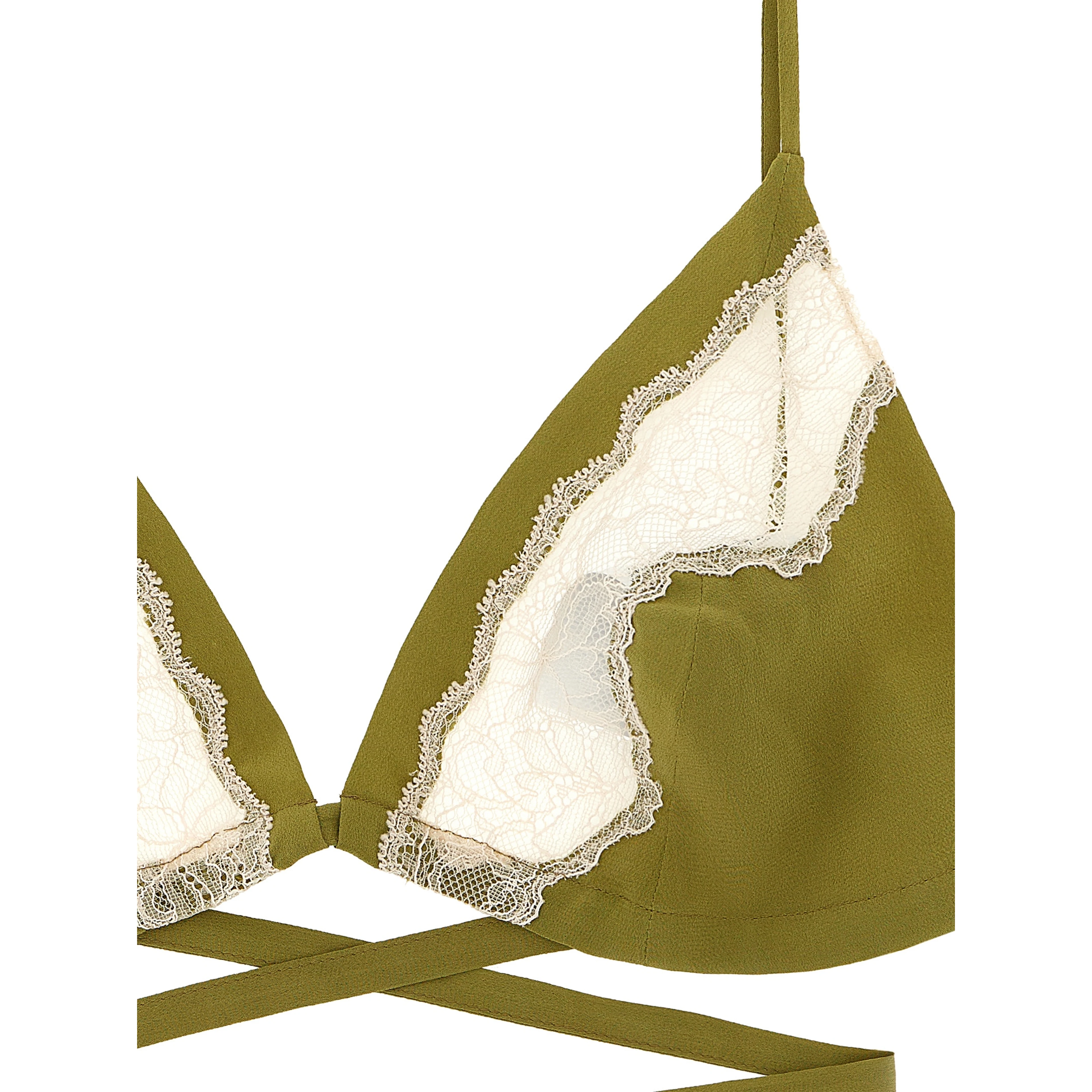 Bicolor Silk Bra