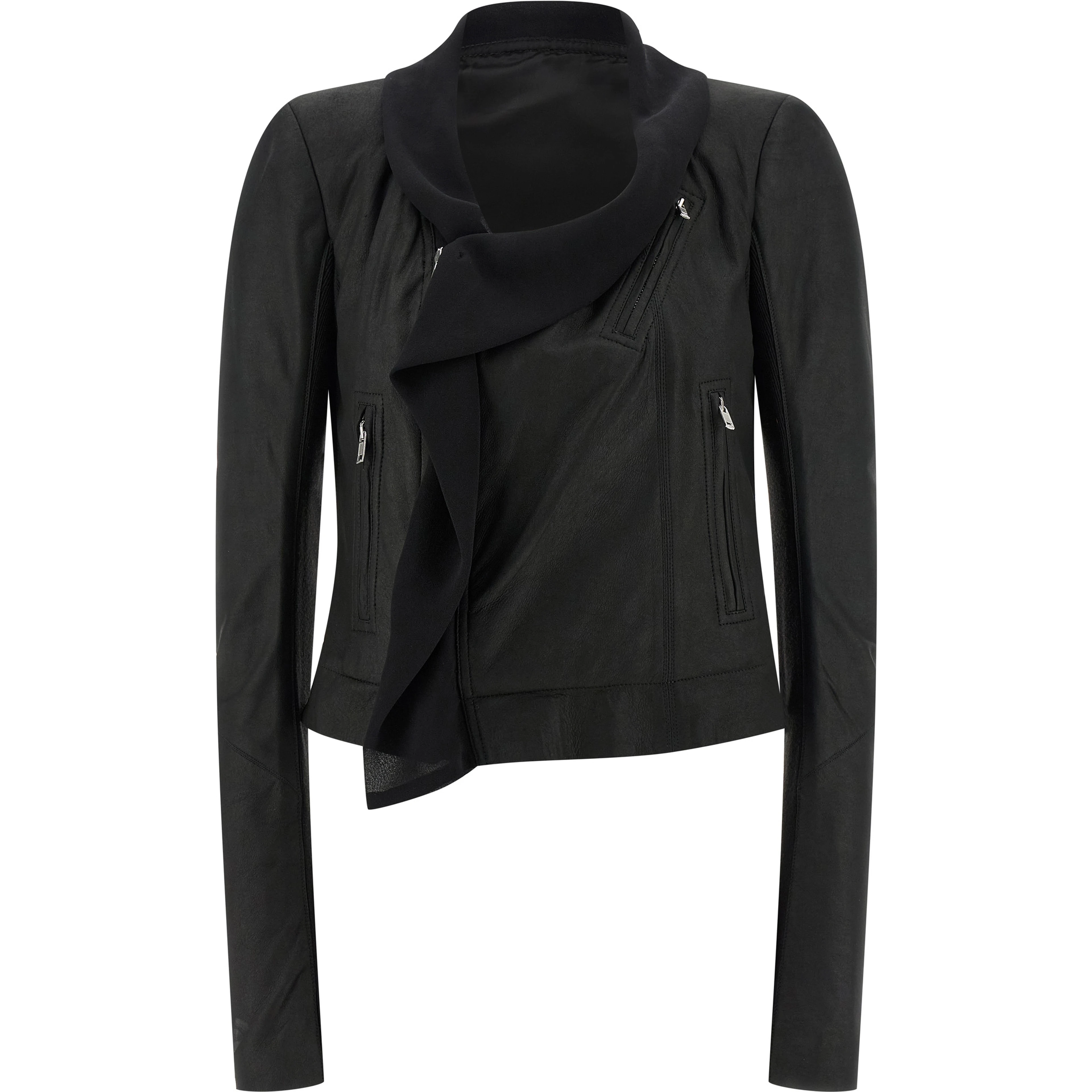 Black Lamb Leather Leather Jacket