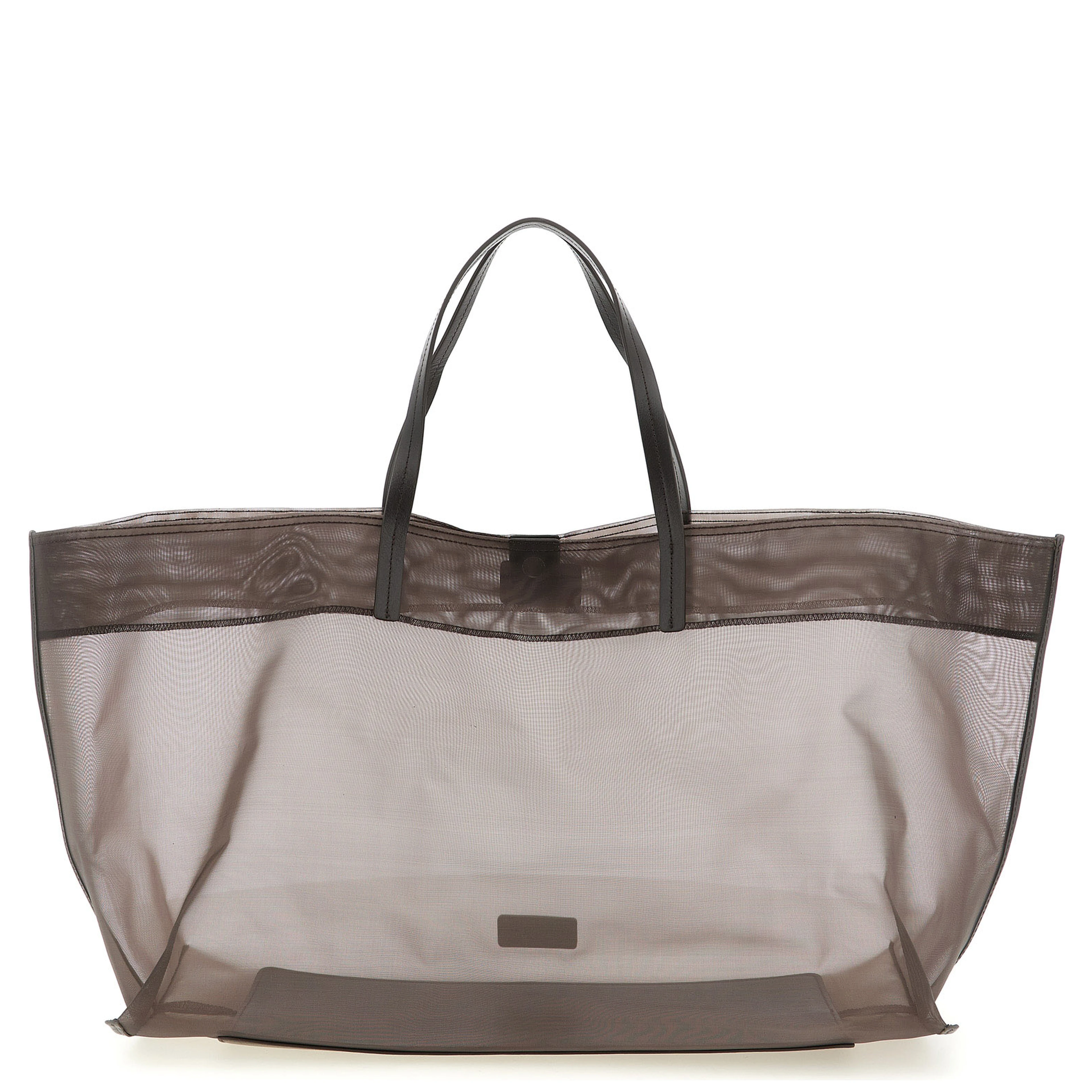Brown Polyamide Tote Bag
