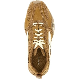 Beige Polyester Athletic Sneakers