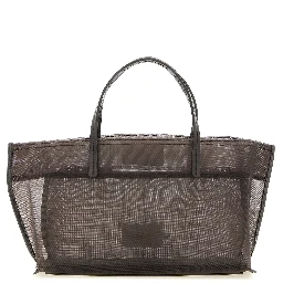 Brown Polyamide Tote Bag