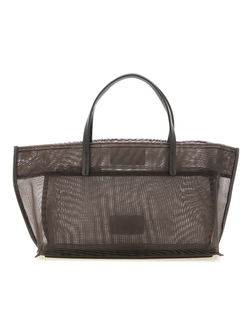 Brown Polyamide Tote Bag
