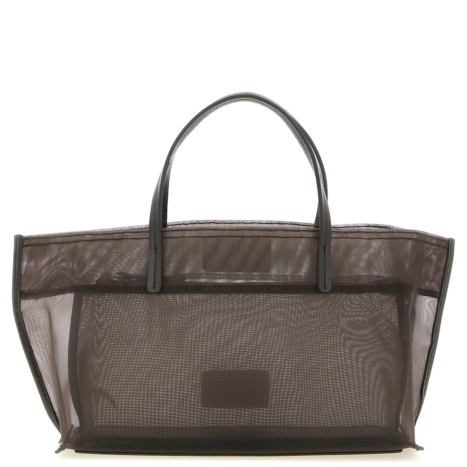 Brown Polyamide Tote Bag
