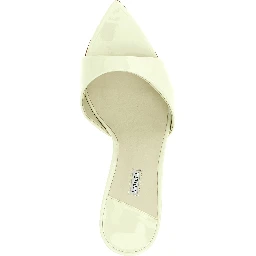 Bicolor Calfskin Stiletto Heel Sandals