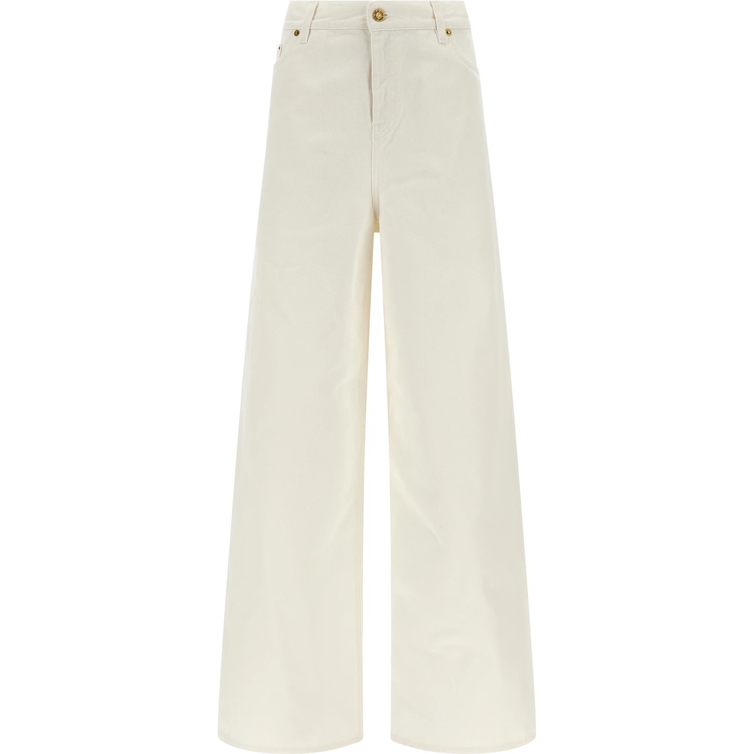 White Cotton Boyfriend Jeans