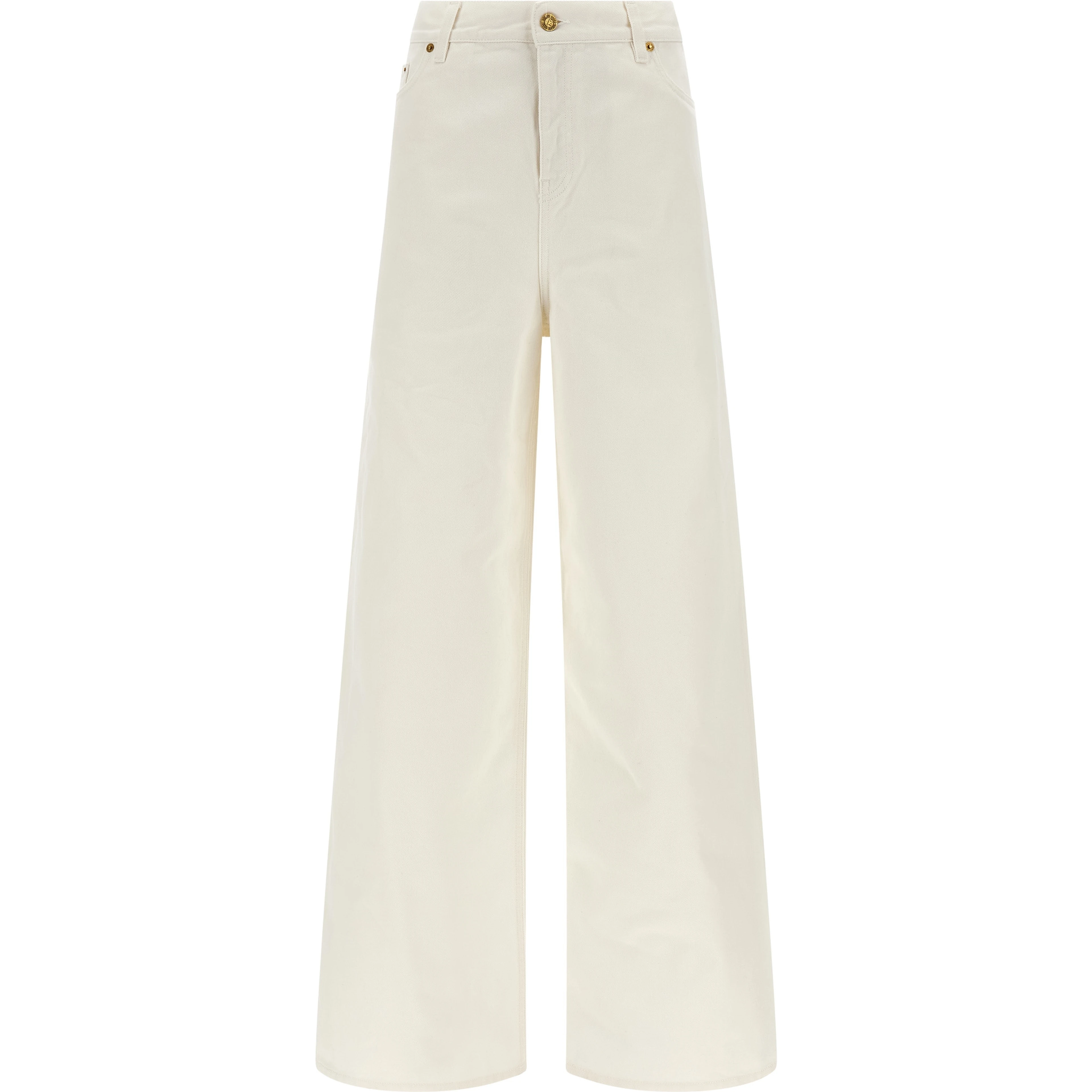 White Cotton Boyfriend Jeans
