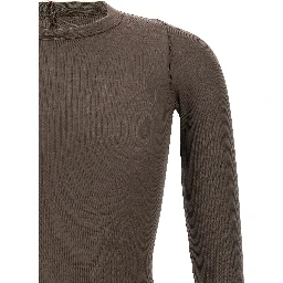 Gray Viscose T-Shirt