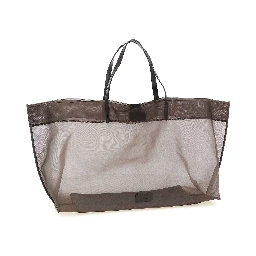 Brown Polyamide Tote Bag