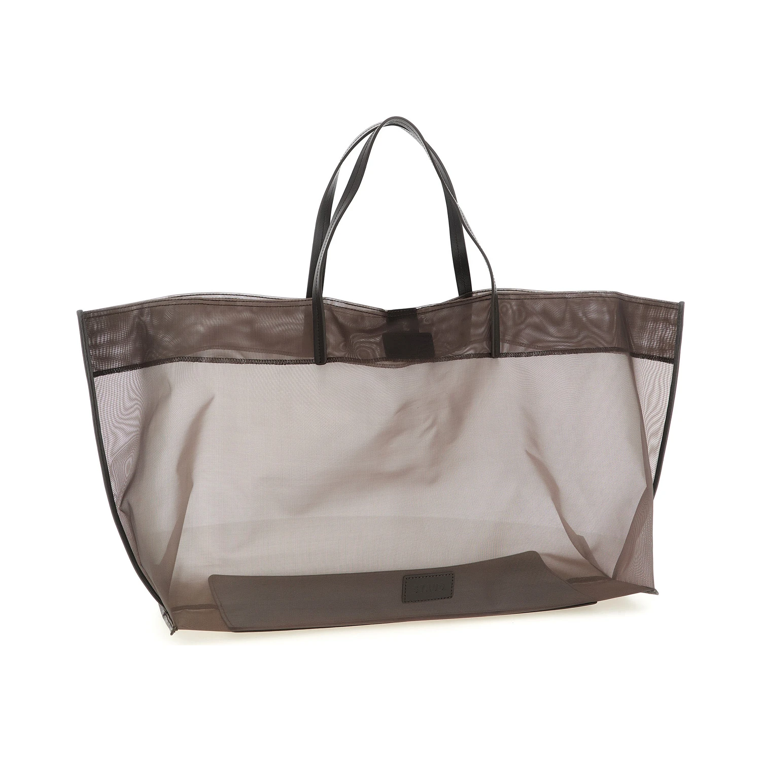 Brown Polyamide Tote Bag