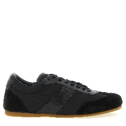 Black Polyamide Athletic Sneakers