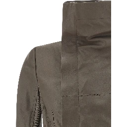 Gray Lamb Leather Leather Jacket