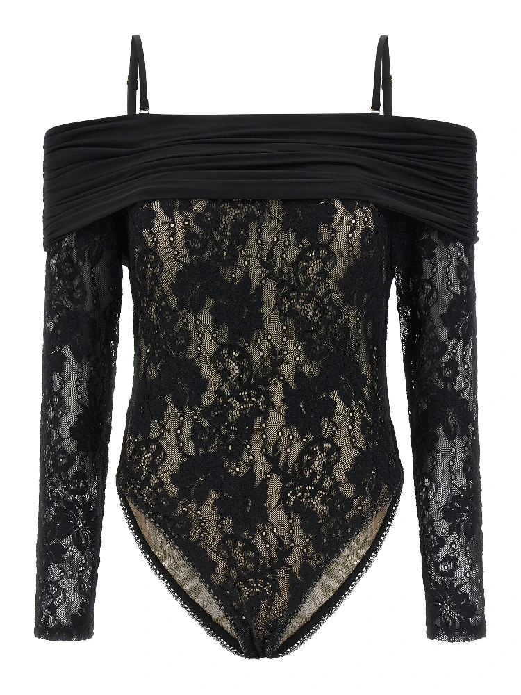 Black Polyamide Bodysuit