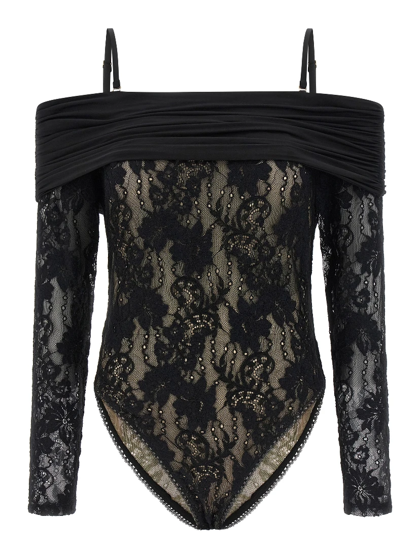Black Polyamide Bodysuit