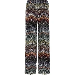 Multicolor Viscose Casual Pants