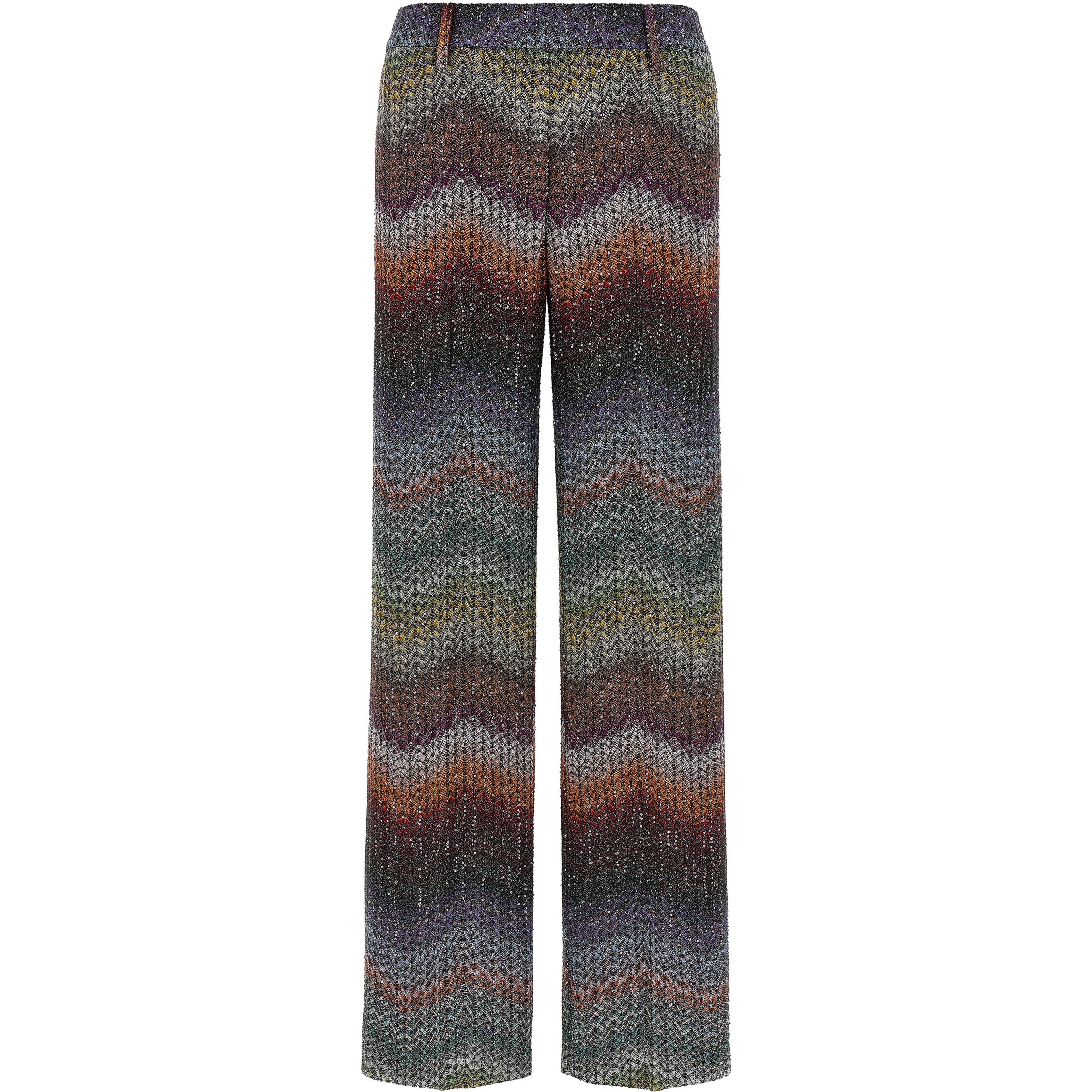 Multicolor Viscose Casual Pants