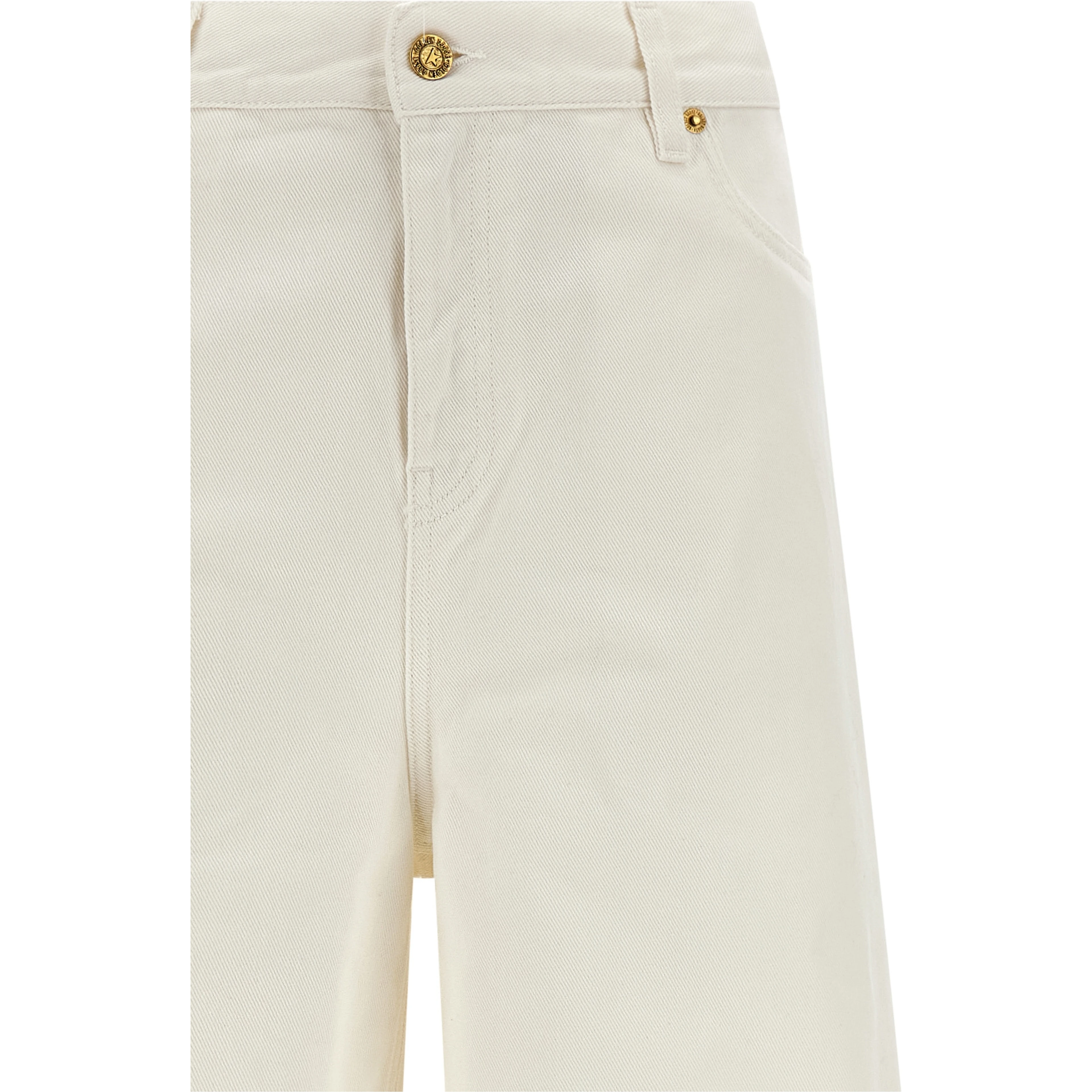 White Cotton Boyfriend Jeans