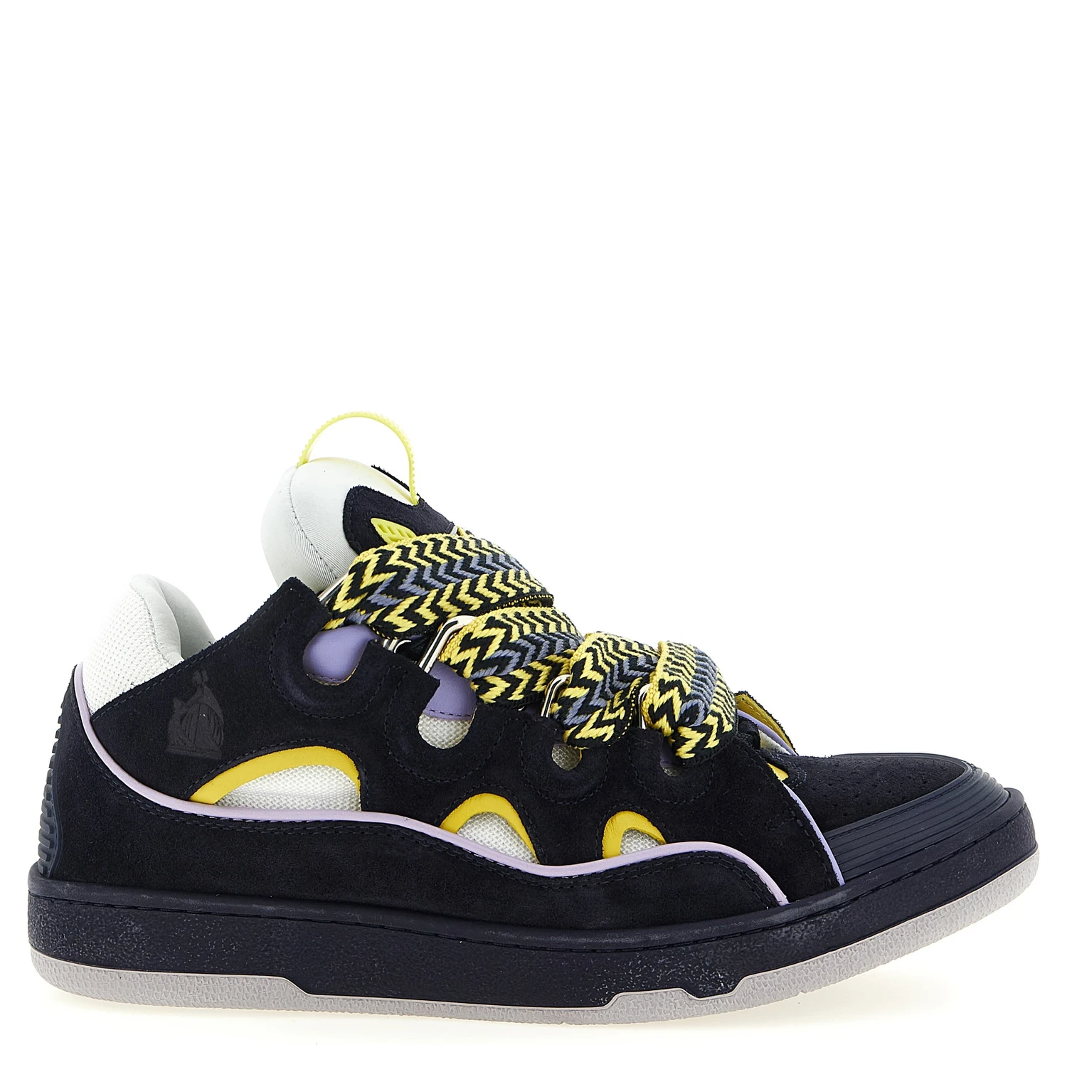 Blue Calfskin Athletic Sneakers
